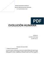 Definición de Evolución Humana