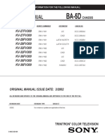 Sony KV-@@FV300 or BA-5D Chassis TV Sets PDF