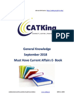 GK Current Affairs Sept 2018 E-Book