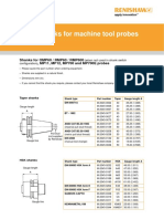 Taper Shanks For Machine Tool Probes Data Sheet