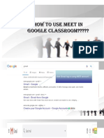 How To Use Meet in Google Classroom