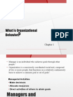 What Is Organizational Behavior