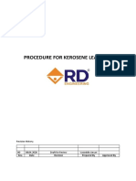 Procedure For Kerosene Leak Test