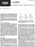 Simple Class A Amplifier - JLH1969