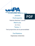 Tarea 1 Test Proyectivo de La Personalidad