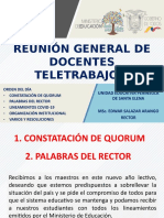 Reunión de Docentes Teletrabajo