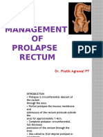 Management OF Prolapse Rectum: Dr. Pratik Agrawal PT