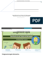 Oxigenoterapia Intensiva - Experiências de Um Técnico de Enfermagem