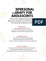 Ipt-Ast Fact Sheet Interpersonal Therapy For Adolescents