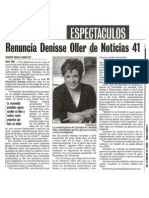 Renuncia Denisse Oller de Noticias 41