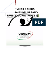 S3 Actividad 2 Actos Procesales Del Organo Jurisdiccional (Parte 1)