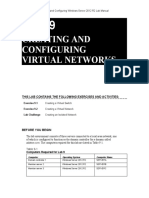 Creating and Configuring Virtual Networks: MOAC 70-410 - Installing and Configuring Windows Server 2012 R2 Lab Manual