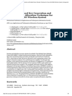 Chaotic Map Based Key Generation and Realistic Power Allocation Technique For Secure MU-MIMO Wireless System - SpringerLink