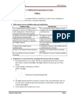 UNIT V-Multithreaded Programming (23 Marks) Part-A 1. Define A Thread?