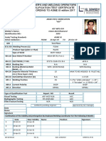 Welder'S and Welding Operators Qualification Test Certificate ACCORDING TO ASME IX Edition 2017