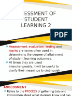 Assessment of Student Learning 2