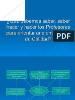 Qué Debemos Saber y Saber Hacer Los Profesores