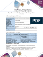 Guía de Actividades y Rúbrica de Evaluación - Etapa 3 - Comparación de Enfoques Culturales y Análisis Contextual