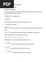 Theorie de La Fonctionnelle de Densite