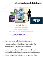 Online Biological Databases: A/Prof. Ly Le