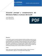 2016.3. Actuación Principal y Complementaria Del Ministerio Público El Artículo 103 CCyCN PDF