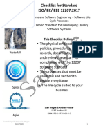 The World Standard For Developing Quality Software Systems This Checklist Defines