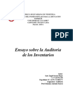 Ensayo Referente A La Auditoria Del Inventario