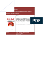 ADF Code Corner: 100. How-To Undo Table Row Selection in Case of Custom Validation Failure