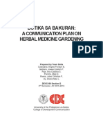 Devc 180 Botika Sa Bakuran Communication Plan PDF