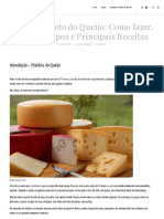 Queijo (Guia Completo) Como Fazer, Tipos e Principais Receitas