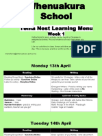 Teina Nest Learning Menu Week 1