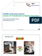 Principles of Semiconductor Devices-L27