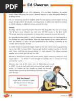 t2 e 3827 ks2 Ed Sheeran Differentiated Reading Comprehension Activity - Ver - 2 PDF