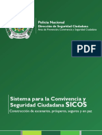 Cartilla Sistema para La Conviencia y Seguridad Ciudadana SICOS