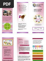 Triptico - Educacion Inclusiva PDF