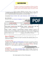 Glycolysis Notes B.pharm 2ND Sem PDF