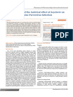 Investigation of The Antiviral Effect of PDF