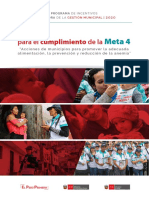 Guia para El Cumplimiento de La Meta 4 - 2020 PDF