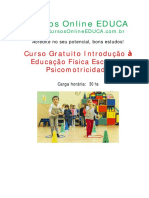 Curso Introducao A Educacao Fisica Escolar e Psicomotricidade Edc 78938 PDF