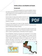 Caracteristicas Generales y Fisicas de La Republica de Panama