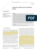 .Adverse Childhood Experiences (ACEs), Stress and Mental Health in College Students