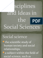 Disciplines and Ideas in The Social Sciences