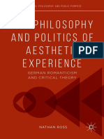 The Philosophy and Politics of Aesthetic Experience: German Romanticism and Critical Theory