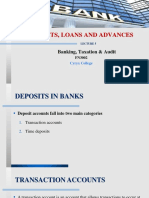 Lec 5 - Deposits, Loans and Advances