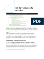 La Previsión de Ventas en Tu Plan de Marketing