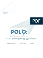 POLO: A User's Guide To Probit or LOgit Analysis