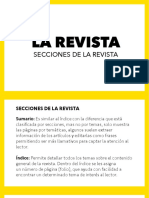 Secciones de La Revista