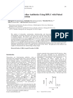 Analysis of Tetracycline Antibiotics Using HPLC With Pulsed Amperometric Detection