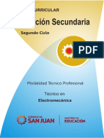 Diseño Curricular-Educación Secundaria Técnico Profesional en Electromecánica