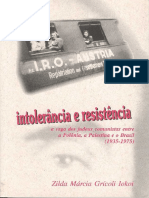 Intolerância e Resistência - Judeus - Zilda G. Iokoi